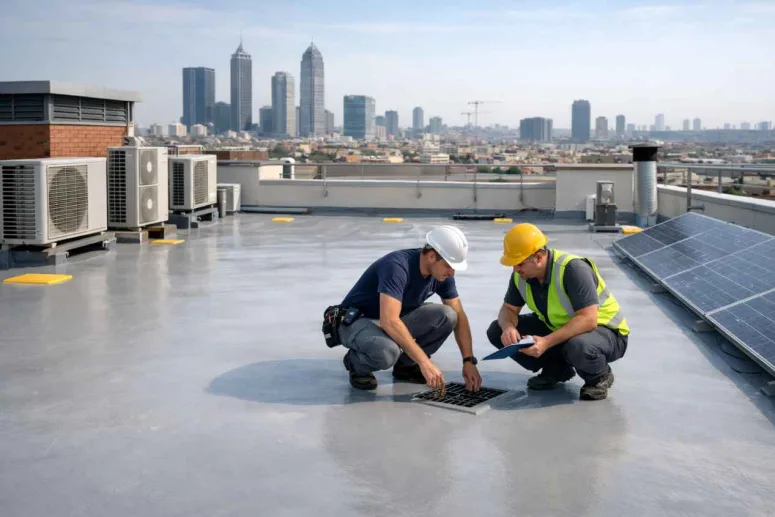 Mantenimiento de cubiertas de comunidades con poliurea