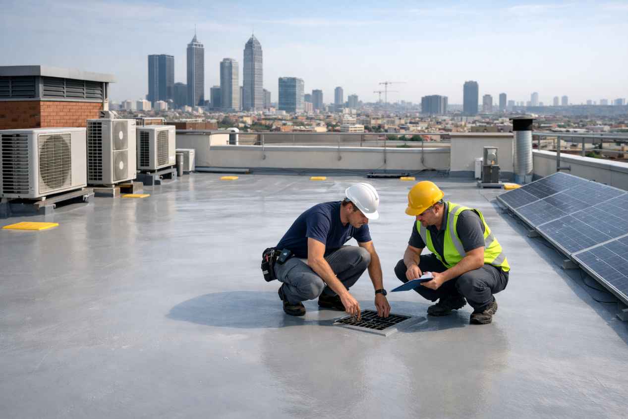 Mantenimiento de cubiertas de comunidades con poliurea